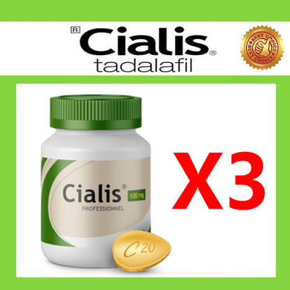 [Eli Lilly] Cialis Professional Edition - o mais recente ingrediente ativo duplo Tadalafil 100Mg/30 comprimidos desenvolvido, a melhor escolha para pacientes com disfunção erétil!